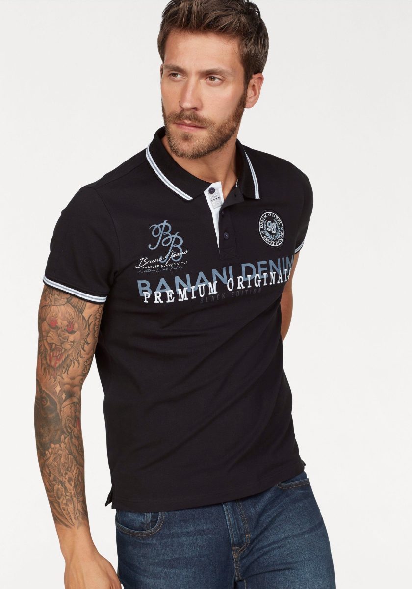 Bruno Banani Poloshirt met merkbadge