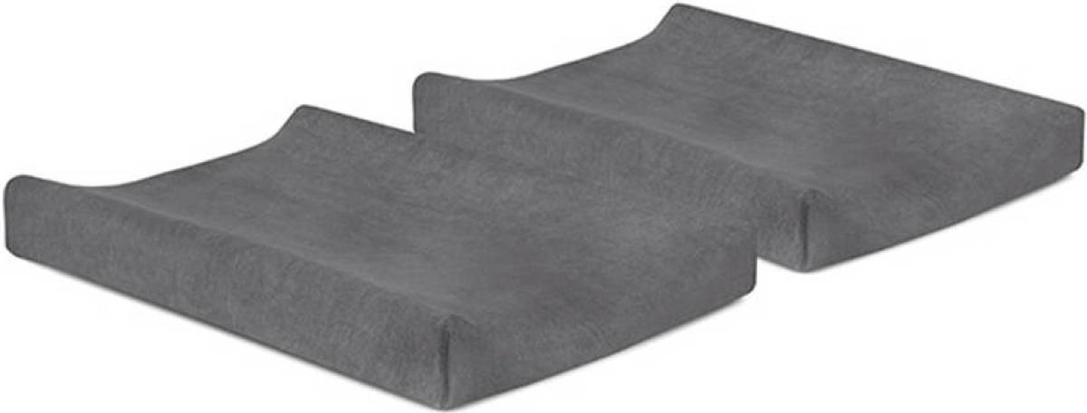 Jollein aankleedkussenhoes badstof 50x70cm - set van 2 grey