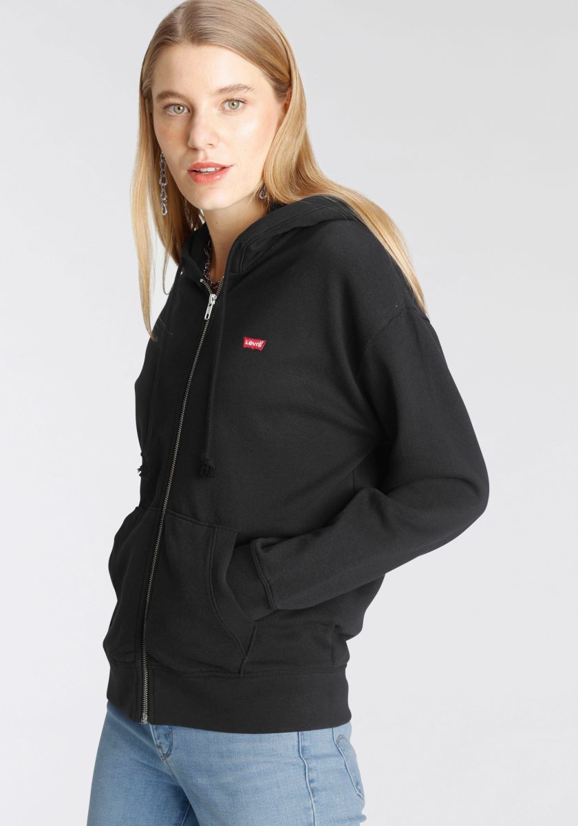 Levi's ® Sweatvest Standard Zip Hoodie met logo op borsthoogte