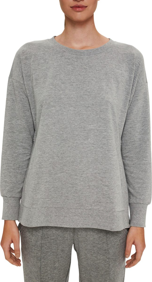 esprit sports Sweatshirt met ribstrook bij de hals
