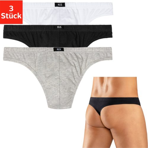 H.I.S String van zacht katoen-stretch (3 stuks)