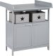 roba ® Commode Hamburg, taupe met 2 deuren