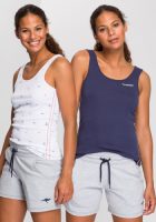 Kangaroos Geribde tanktop in een set van 2 - 1x uni + 1x gedessineerd
