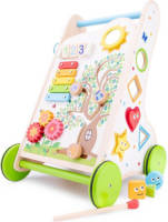 New Classic Toys houten Activiteiten duw-loopwagen