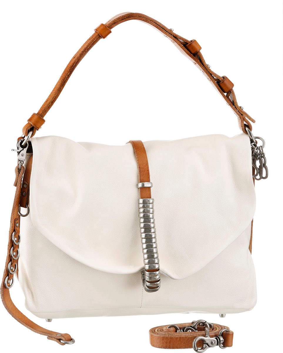 A.s.98 Hobo-tas met contrastkleurige handvatten