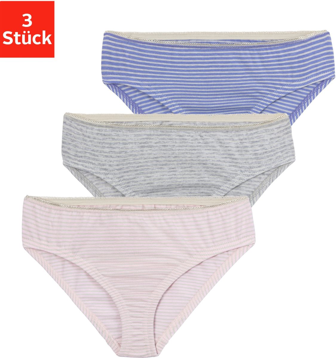 Bench. Bikinibroekje in streepdesign (set, 3 stuks)