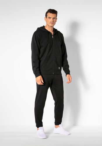 AUTHENTIC LE JOGGER Capuchonsweatvest met een rits in basic kleuren