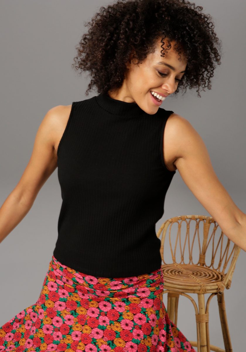 Aniston CASUAL Tanktop met een opstaande kraag - nieuwe collectie