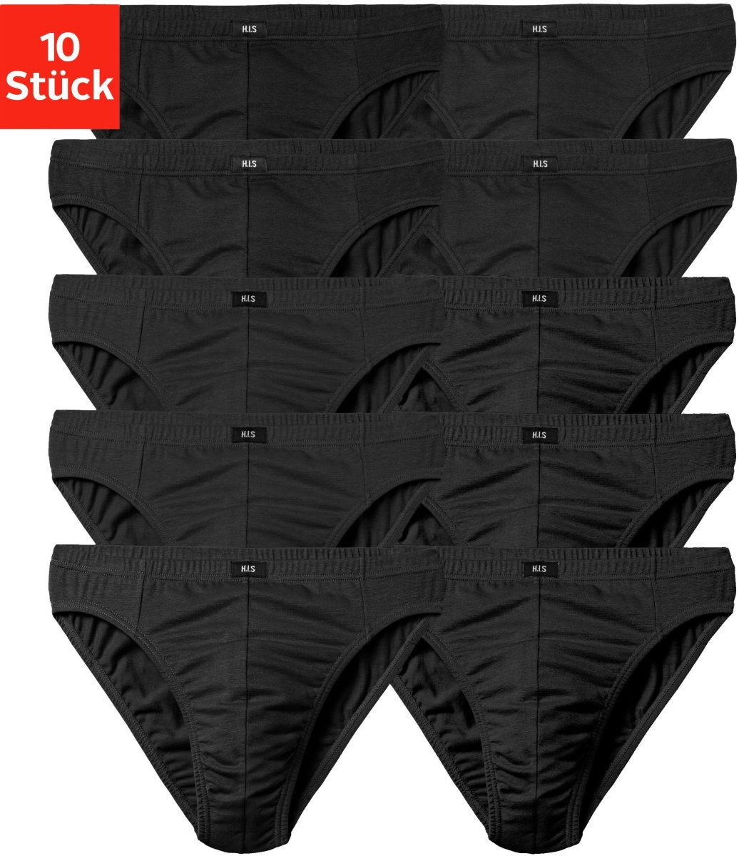 H.I.S Slip in effen kleuren (set, 10 stuks)