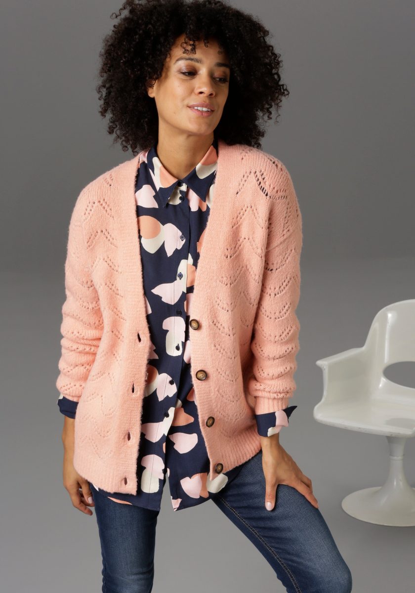 Aniston CASUAL Vest met ajourmotief