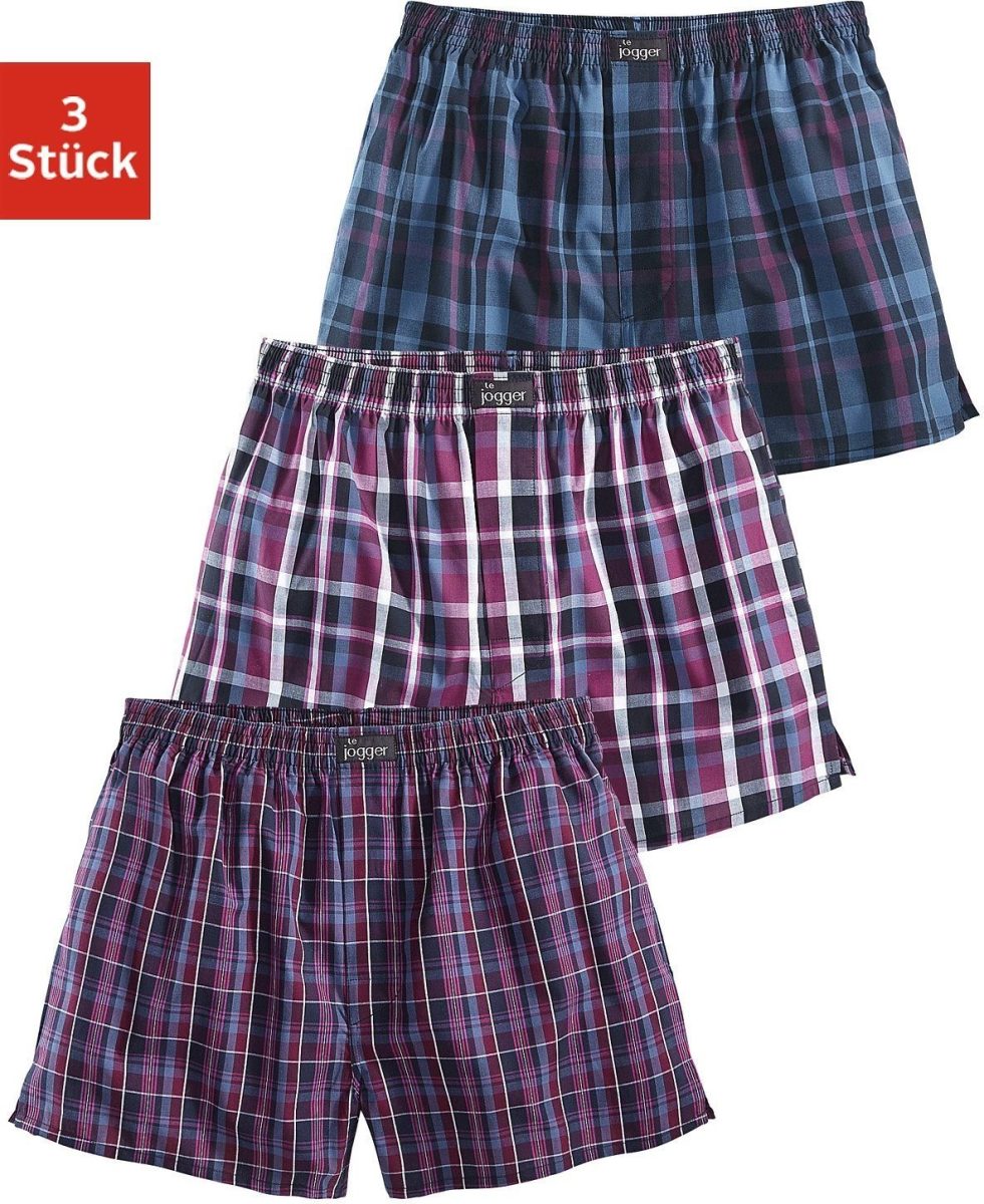 le jogger ® Boxershort van puur katoen (3 stuks)