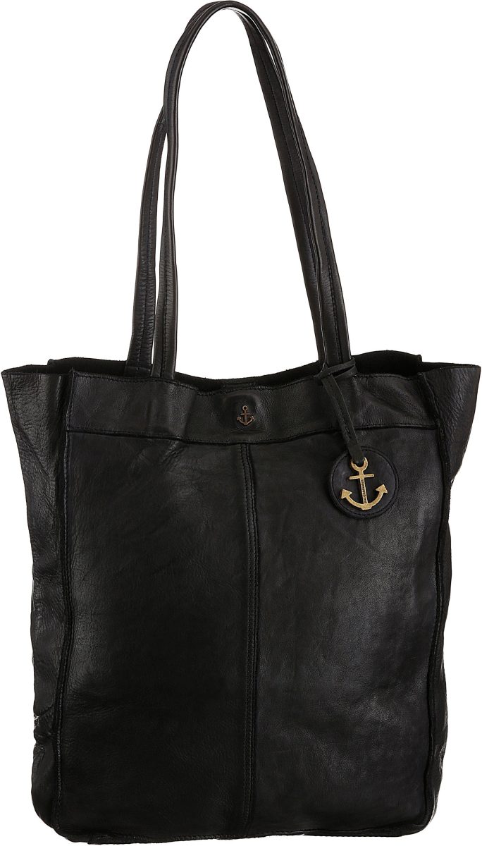 HARBOUR 2nd Shopper Elbe 1 van leer met kenmerkende merk-anker-label en sierhanger