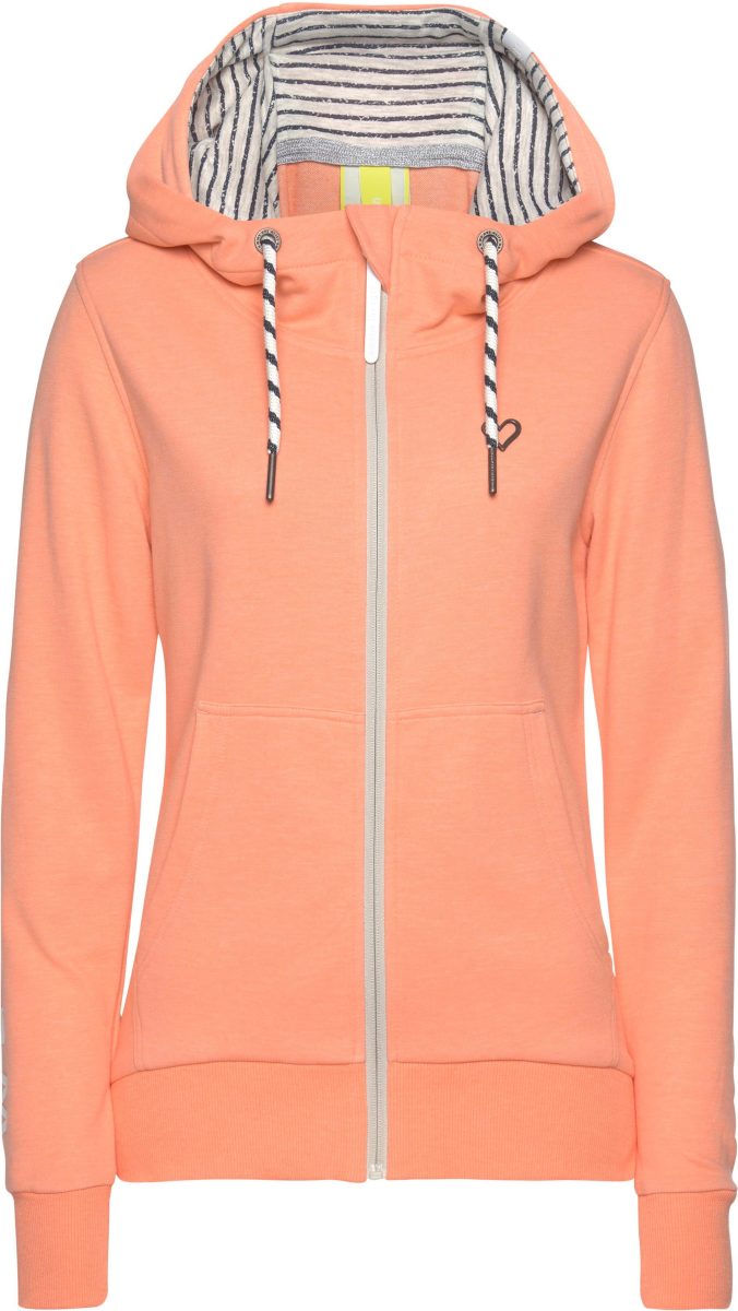 alife and kickin Sweatvest JessyAK met grote logoprint op de mouwen & mooie contrastdetails
