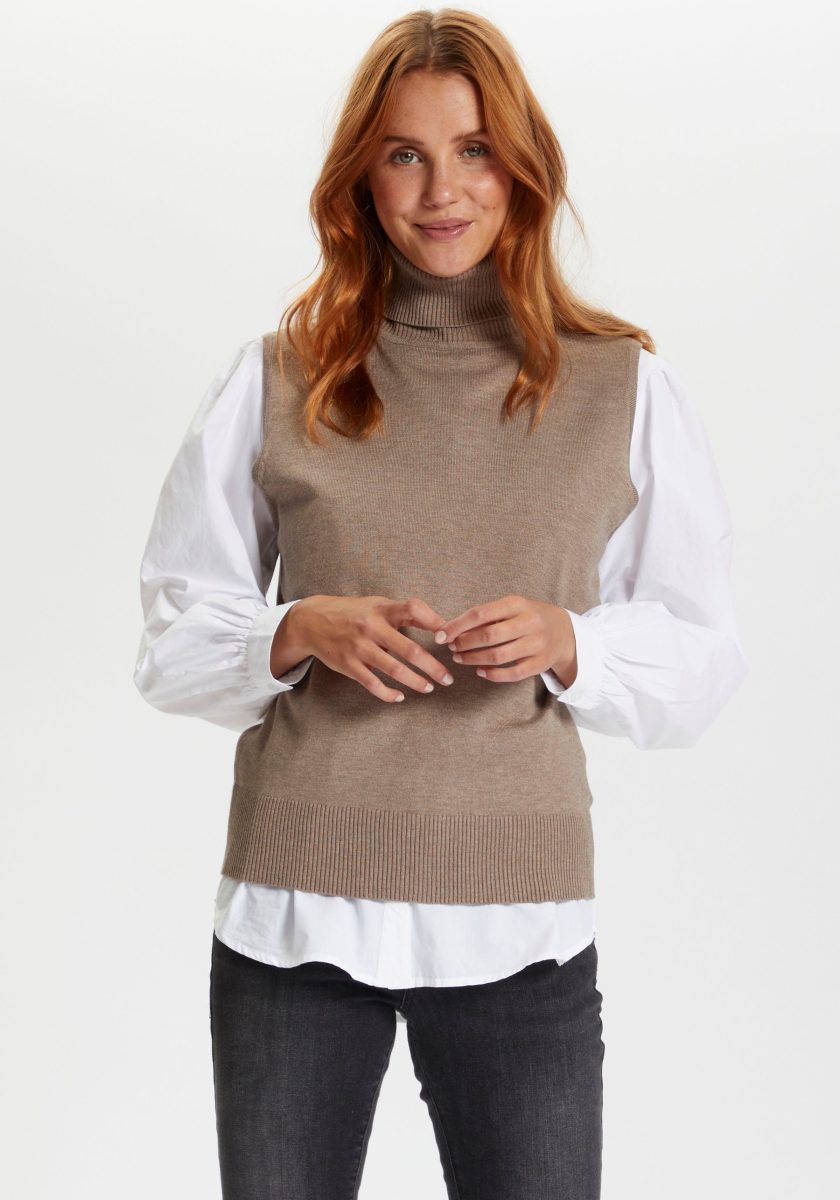 Saint Tropez Slip-over met col