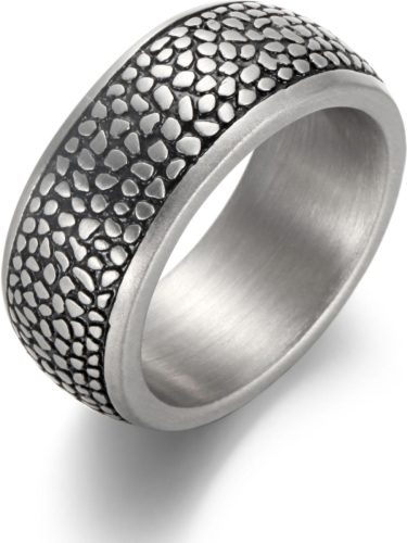 Firetti Ring 10,0 mm, reptiel-look, mat, gestructureerd,