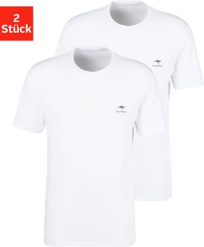 Kangaroos T-shirt met kleine logoprint (Set van 2)