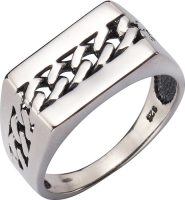 Firetti Zilveren ring Met pantserkettingschakels