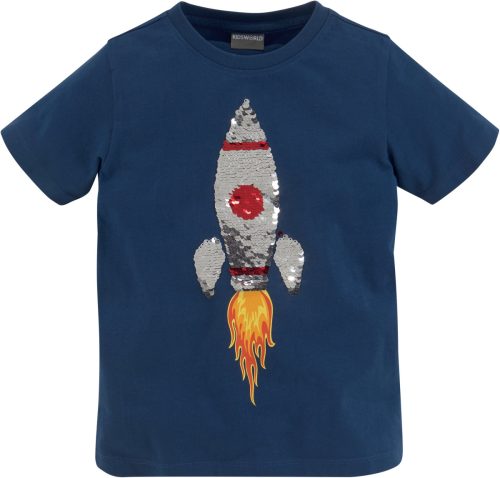 KIDSWORLD T-shirt Raket van omkeerbare pailletten