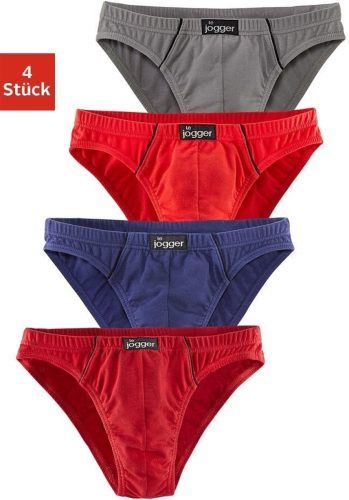 le jogger ® Minislip strak model, mooie kleuren met contrastkleurige pipings (4 stuks)