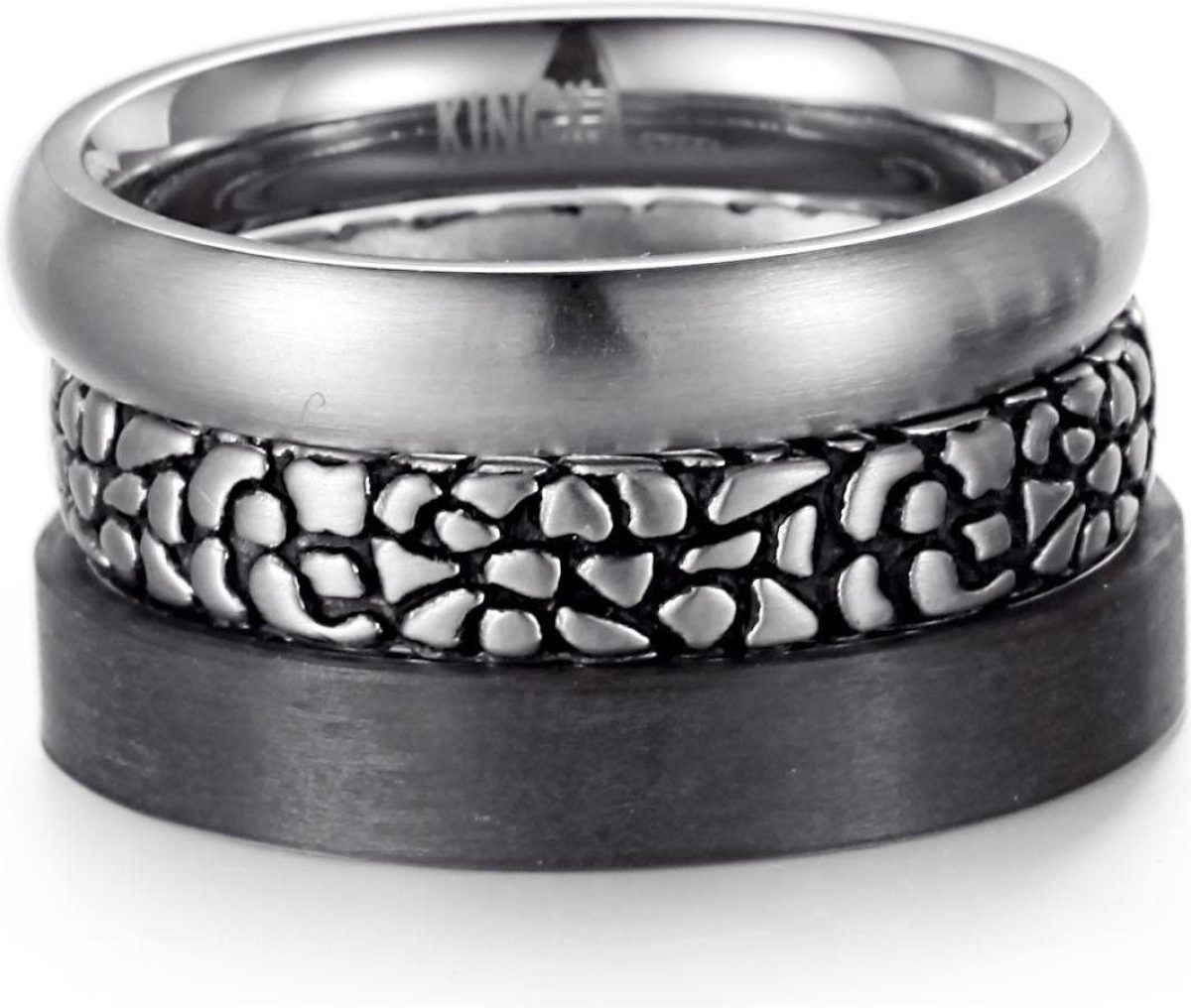 Kingka Ringenset STR6224BK (set, 3-delig)