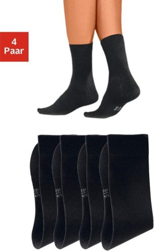 H.I.S Basic sokken met een hoog katoengehalte (4 paar)