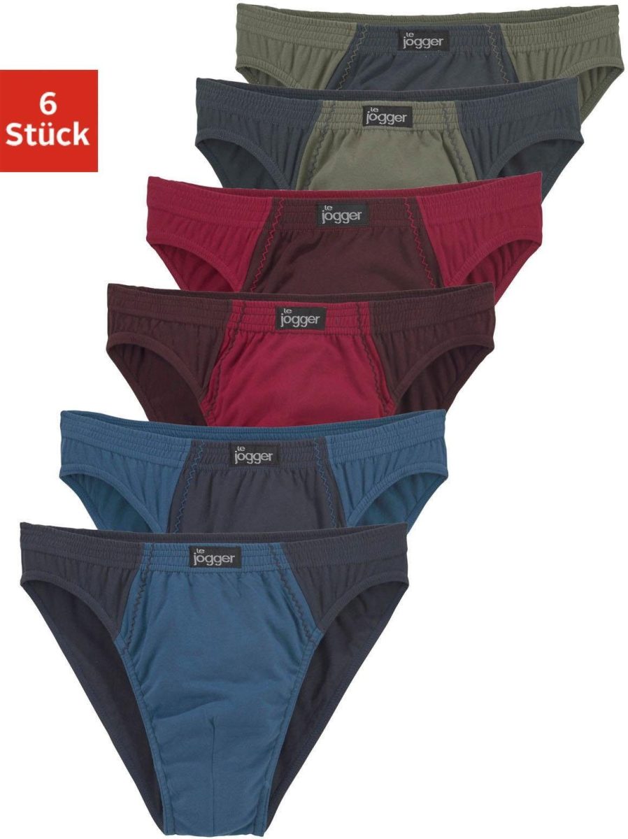 le jogger ® Slip mooie basic in mooie kleurencombinaties (6 stuks)