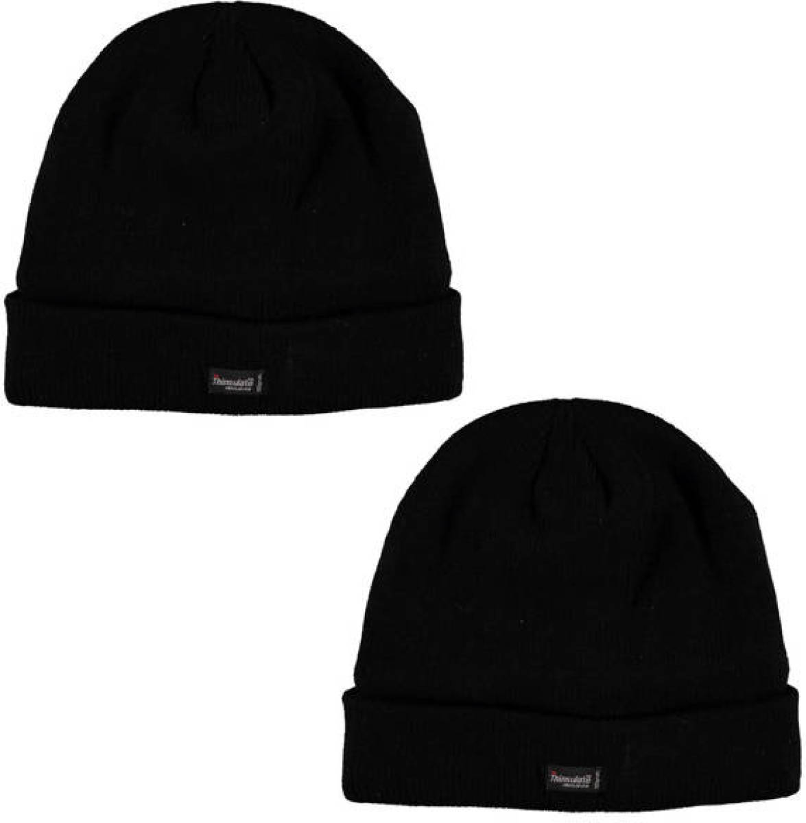 Heatkeeper thermo muts - set van 2 zwart