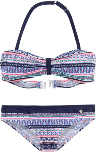 s.Oliver RED LABEL Beachwear Bandeaubikini Barcelona Kids in pittige streep-look