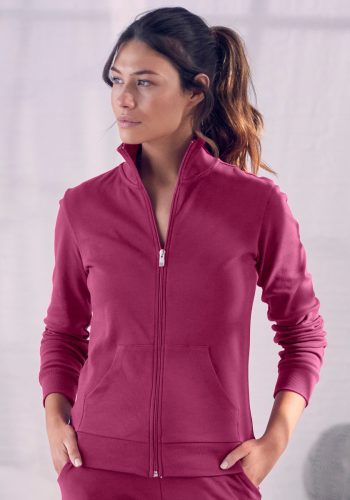 Bench. Sweatvest met logoborduursel bij de opstaande kraag