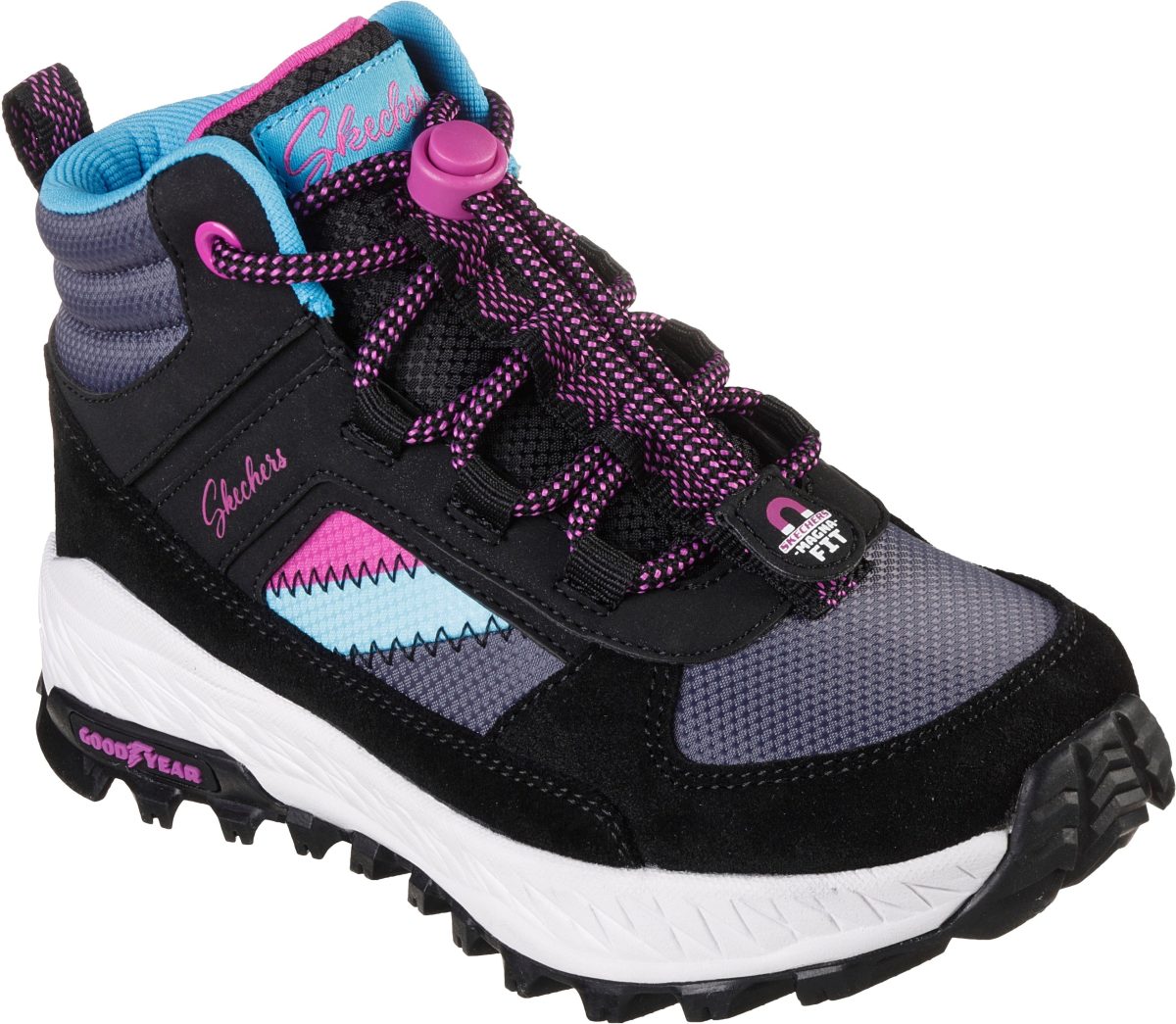 Skechers Kids Hoge veterschoenen FUSE TREAD in sneldrogende bio dri-uitvoering
