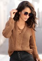 Lascana Ajourtrui met kabelmotiefdetails