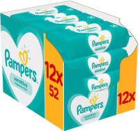 Pampers Sensitive 12 x 52 babydoekjes