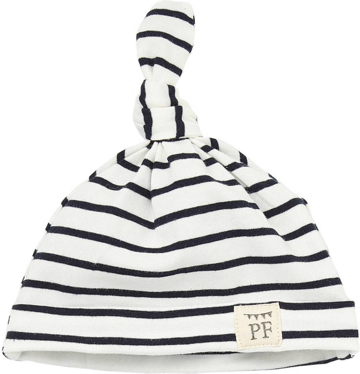 Petit Filippe babymuts breton stripes blauw/wit