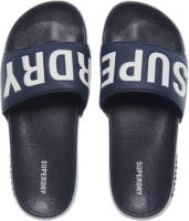 Superdry Sport Code Core Pool Slide badslippers donkerblauw/wit