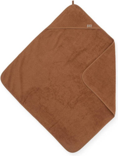 Jollein badstoffen badcape 75x75cm bruin