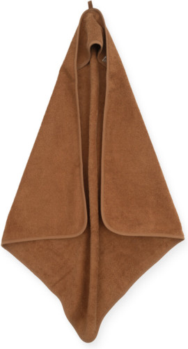 Jollein badstoffen badcape 75x75cm bruin