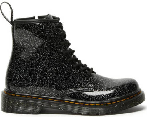 Dr. martens 1460 J Cosmic Glitter lak veterboots zwart