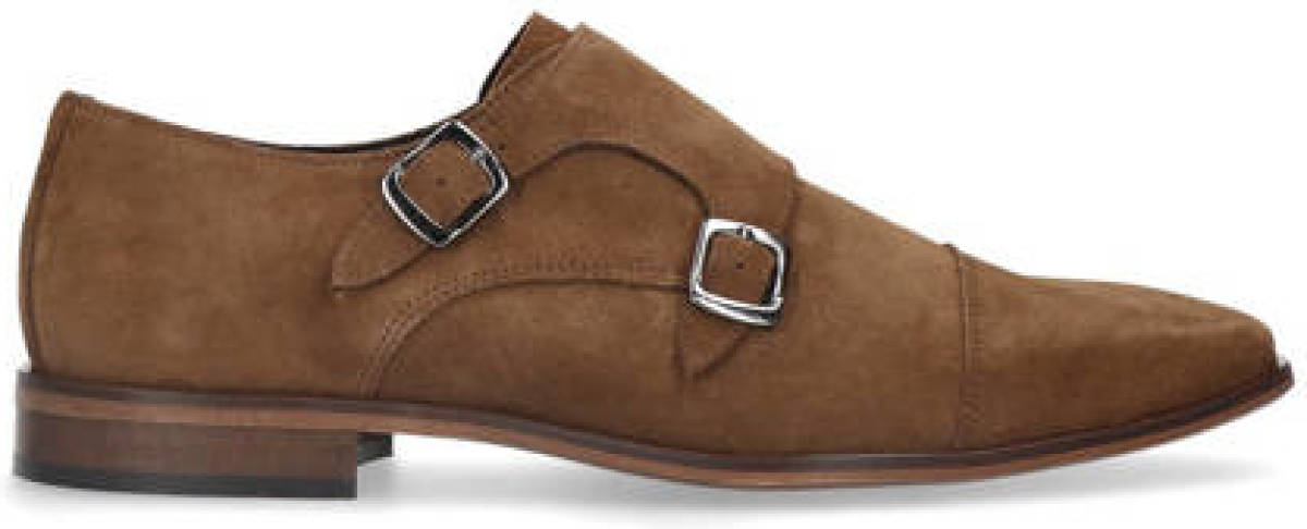 Sacha suède gespschoenen bruin