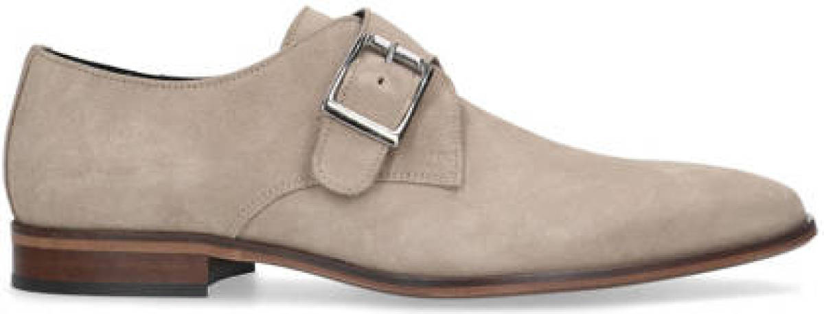 Sacha suède gespschoenen beige