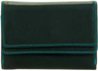 Mywalit Ladies Double Flap Purse Wallet zwart