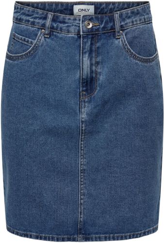 Only Onlvega Hw Mom Denim Rok Dames Blauw