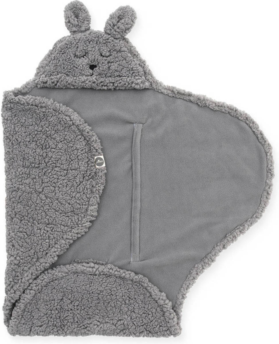 Jollein wikkeldeken Bunny storm grey