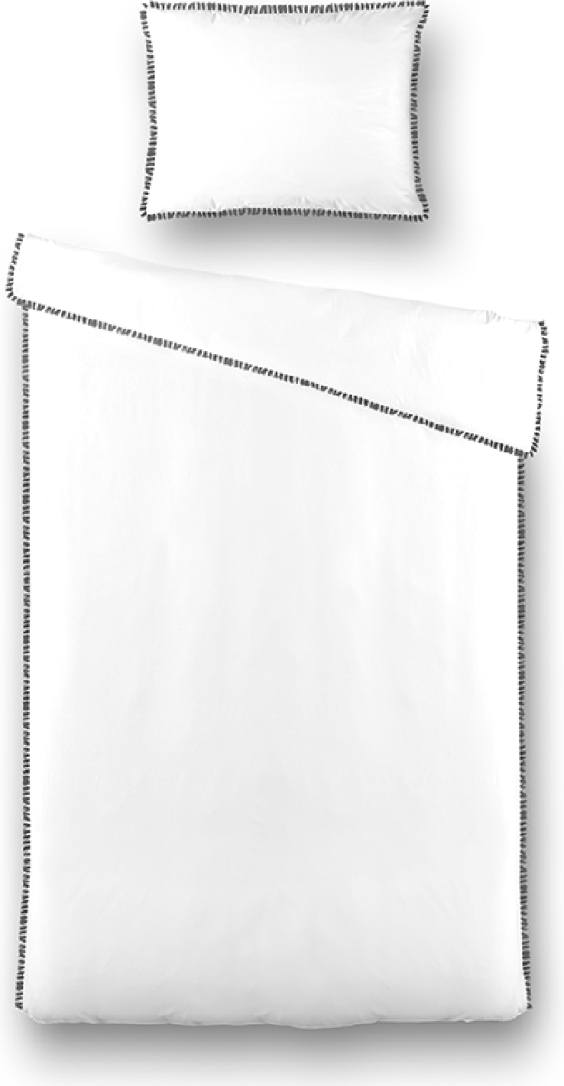 Fresh & Co Ibiza Bo - Wit 1-persoons (140 x 200/220 cm + 1 kussensloop) Dekbedovertrek
