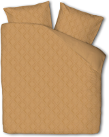Fresh & Co Ibiza Suus - Okergeel 2-persoons (200 x 200/220 cm + 2 kussenslopen) Dekbedovertrek
