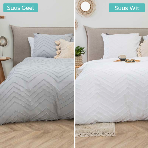 Fresh & Co Ibiza Suus - Grijs 1-persoons (140 x 200/220 cm + 1 kussensloop) Dekbedovertrek