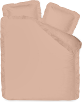 Fresh & Co Ibiza Chloe - Zalmroze Lits-jumeaux (240 x 200/220 cm + 2 kussenslopen) Dekbedovertrek