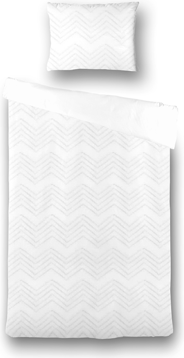 Fresh & Co Ibiza Suus - Wit 1-persoons (140 x 200/220 cm + 1 kussensloop) Dekbedovertrek