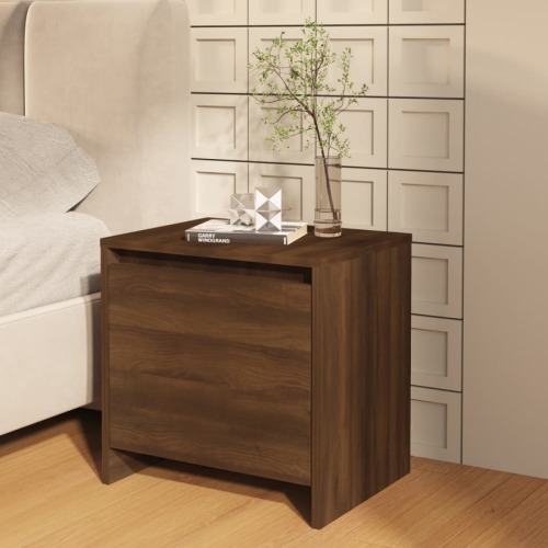 VidaXL Nachtkastje 45x34x44,5 cm spaanplaat bruineikenkleurig
