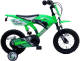 Volare Motobike kinderfiets jongens 12 inch groen