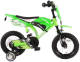 Volare Motobike kinderfiets jongens 12 inch groen